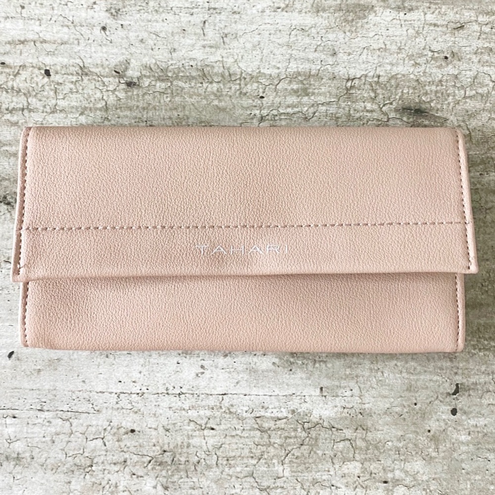 NWT Tahari Snap Front Closure Soft Pink Clutch